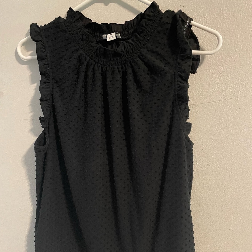 Swissdot ruched sleeveless top size m from Jcrew